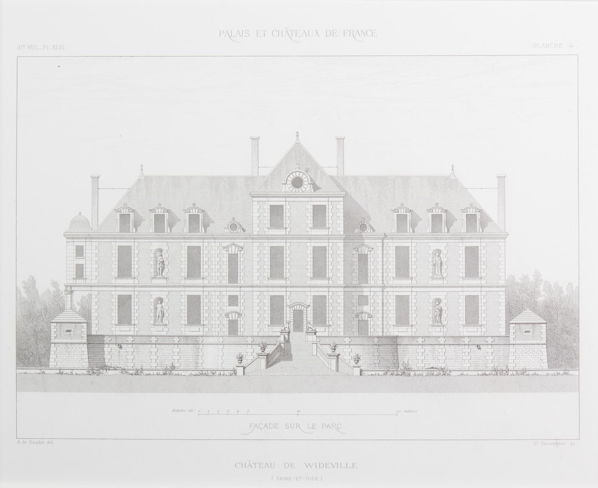 Claude Sauvageot, (French, 19th Century), originally published in the late 1860's, the group comprises: Vol.1 PL-XXVIII Planche 2 Chate
