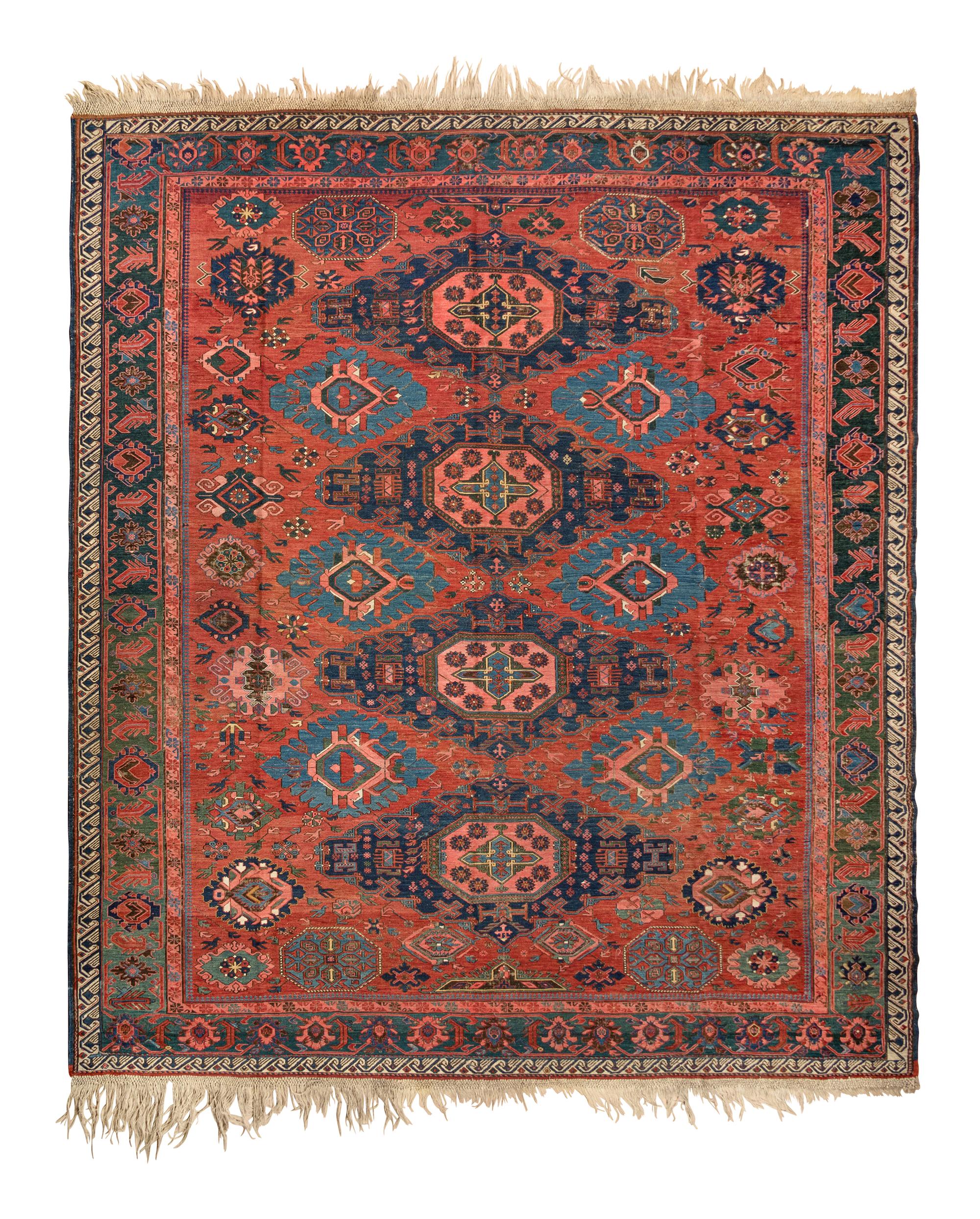 A Kuba Soumak Wool Rug