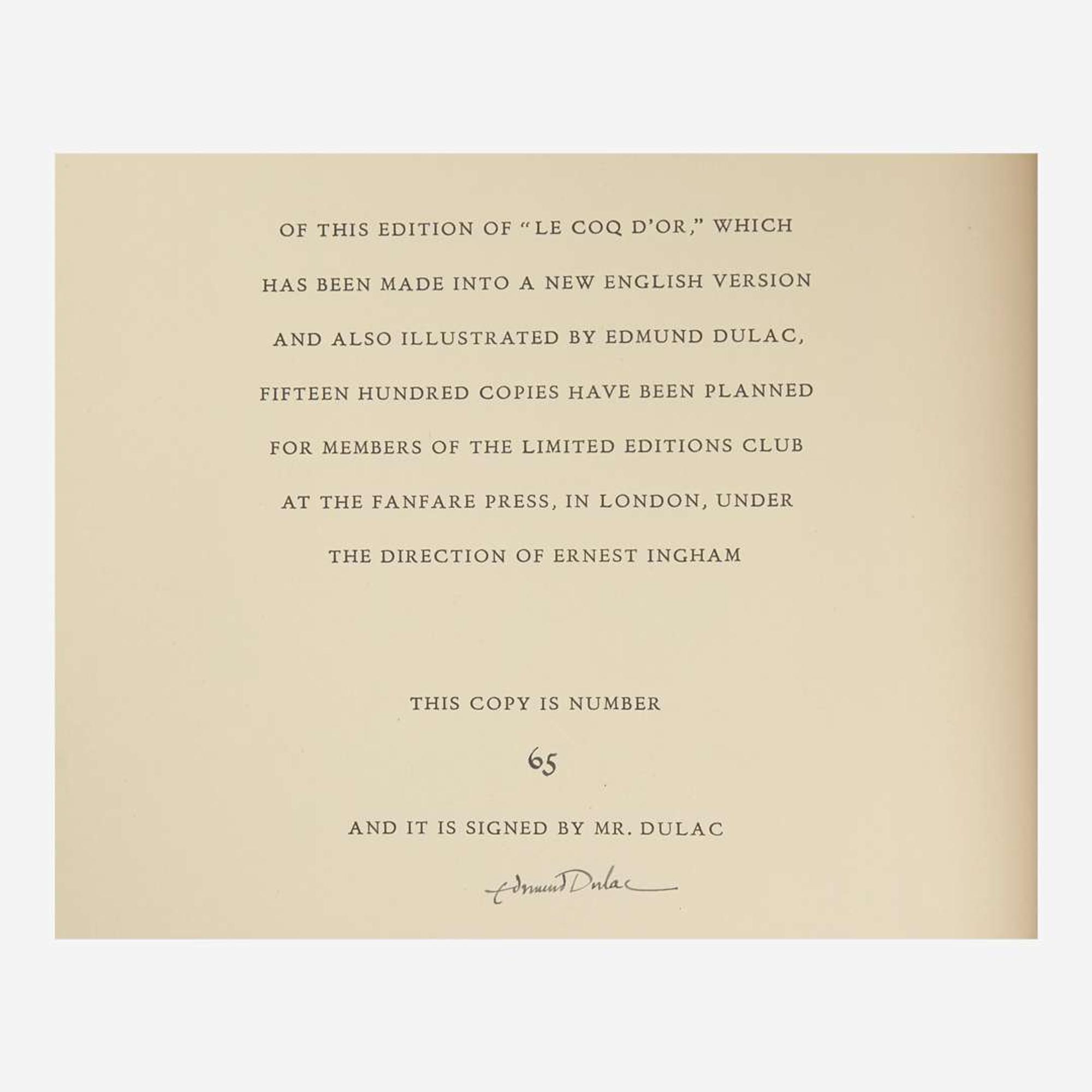 [Children's & Illustrated] [Dulac, Edmund] Group of 9 Titles