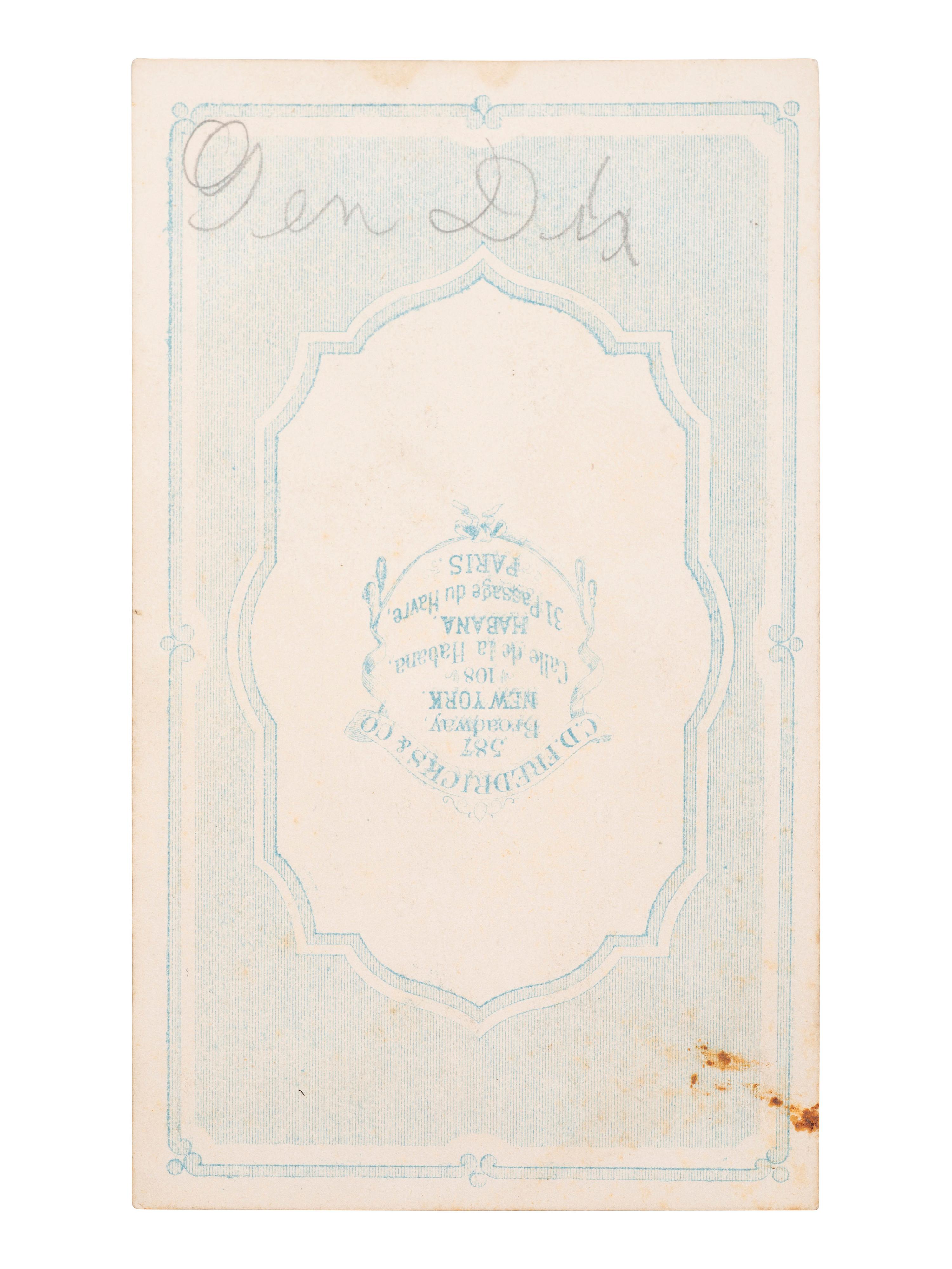 [CIVIL WAR] DIX, John A. (1798-1879). 2 items, incl. letter signed by Maj. Gen. Dix & scarce CDV.