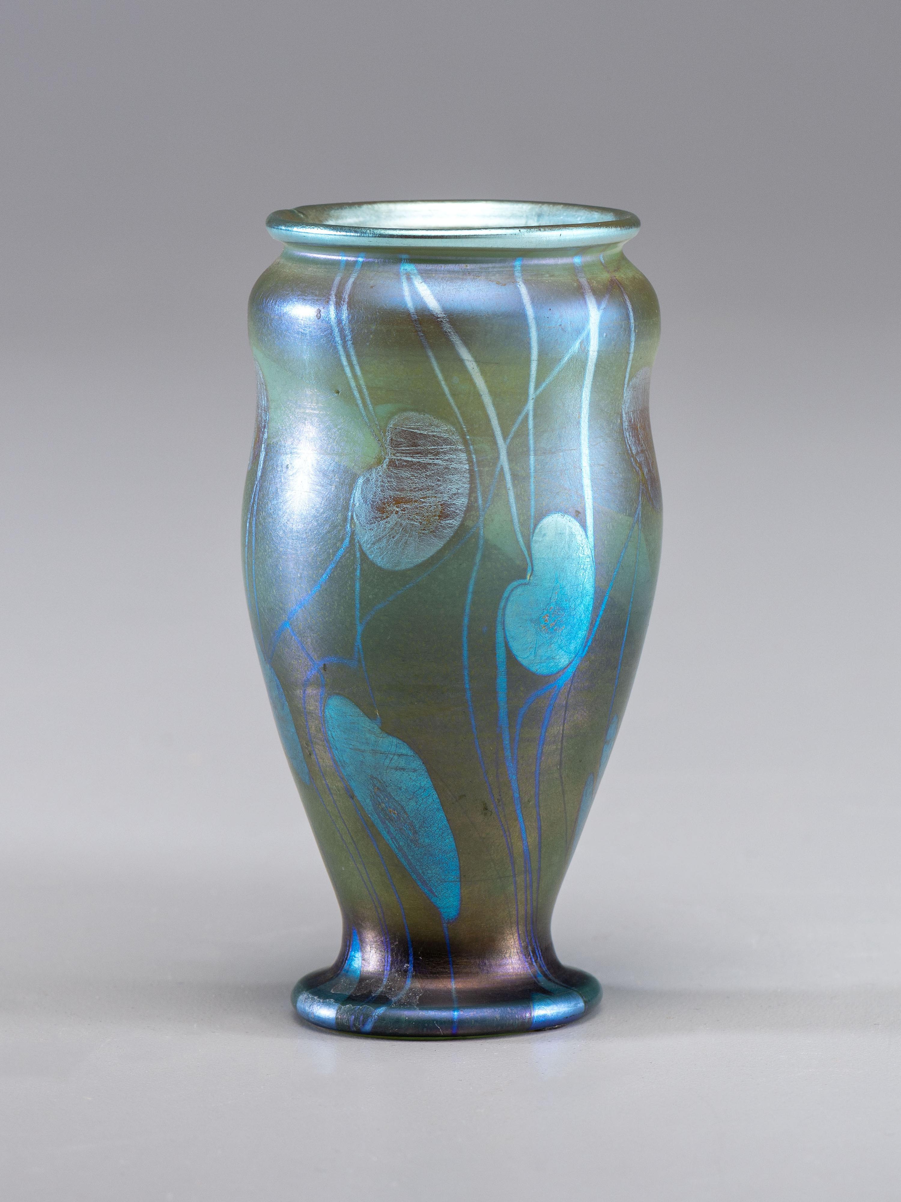 Lily Pad and Vine Decorated Vase, c. 1900