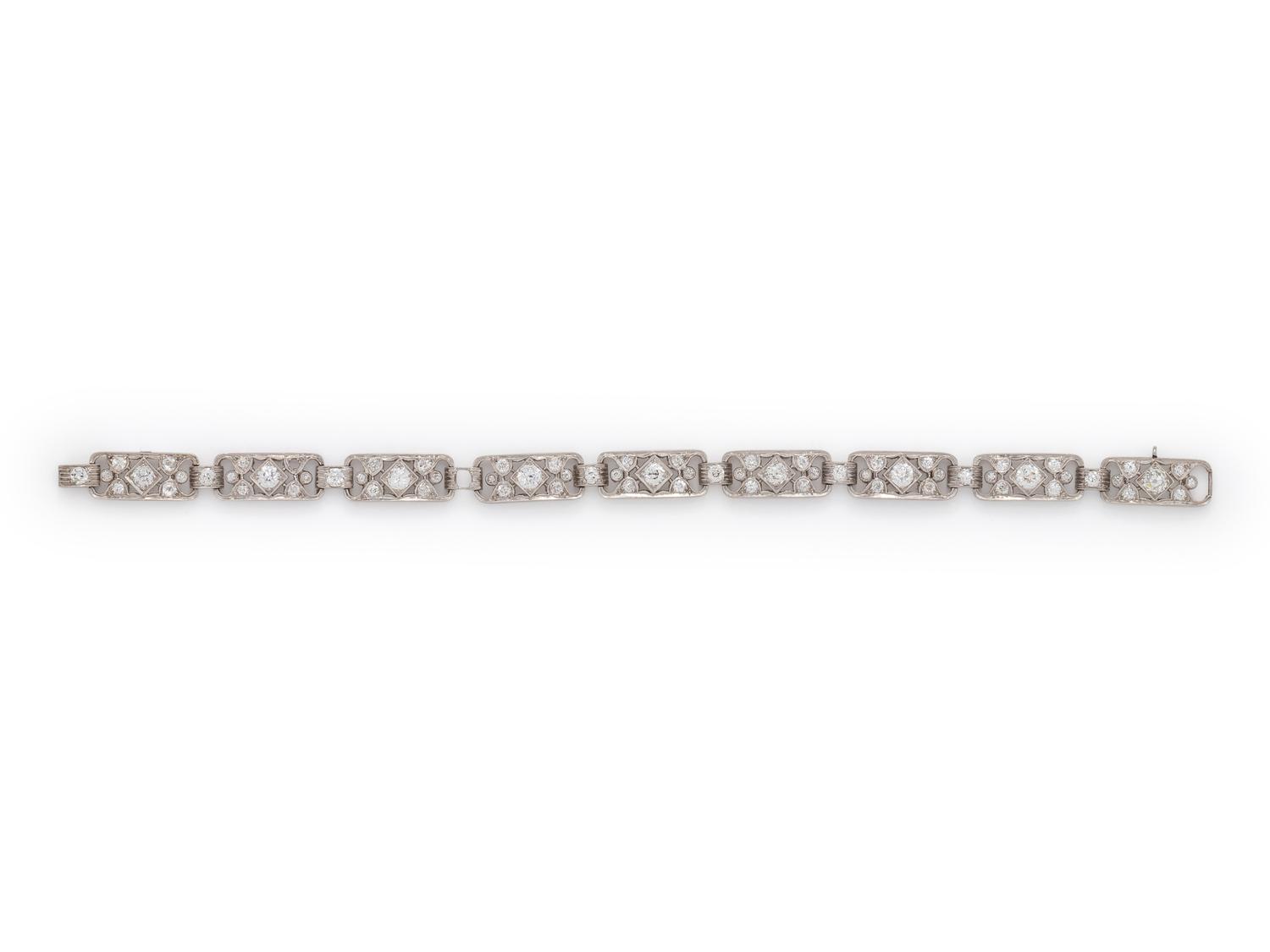 ART DECO, DIAMOND BRACELET