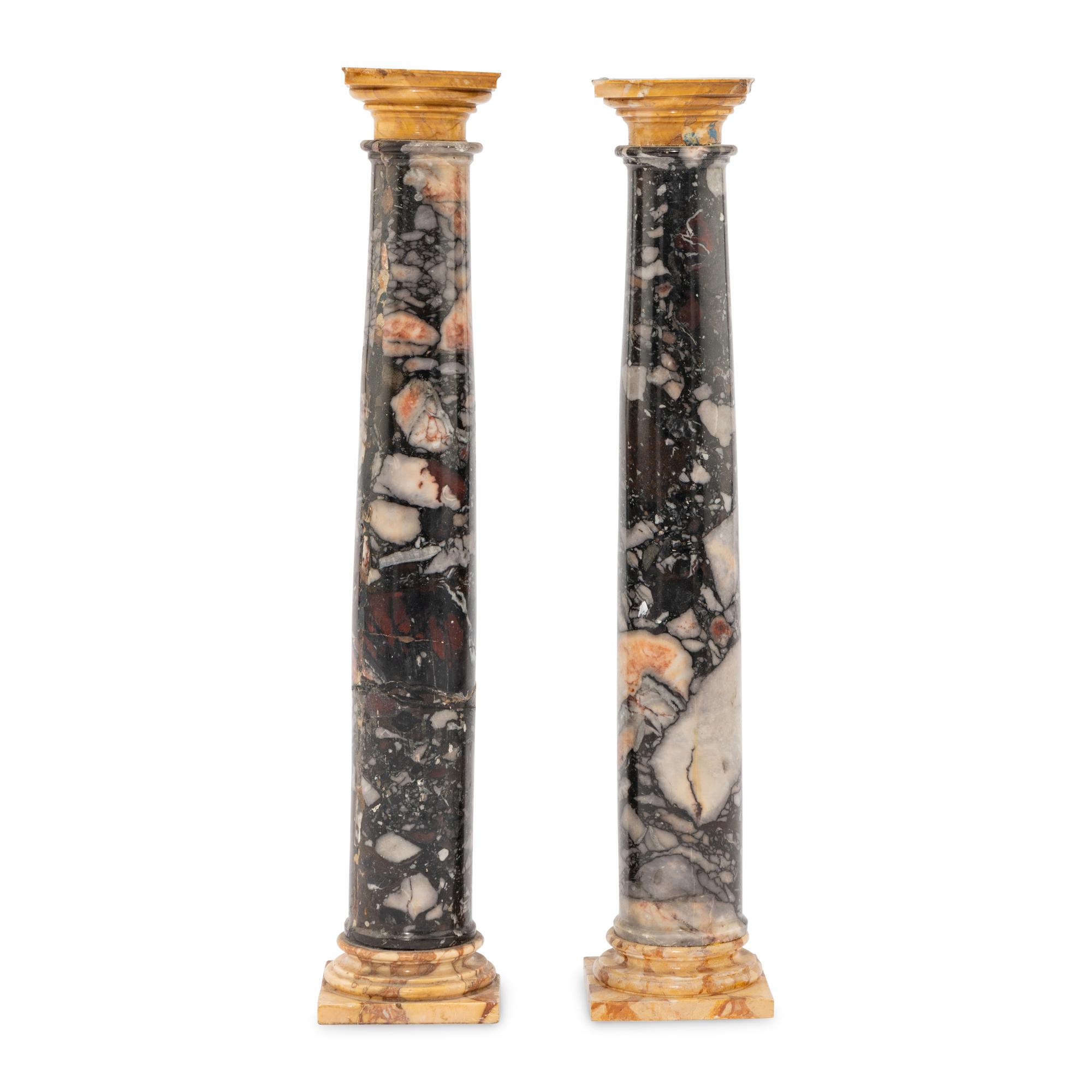 A Pair of Italian Marble Models of Columns