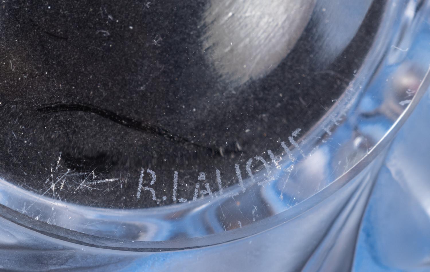 An R. Lalique Avalon Glass Vase