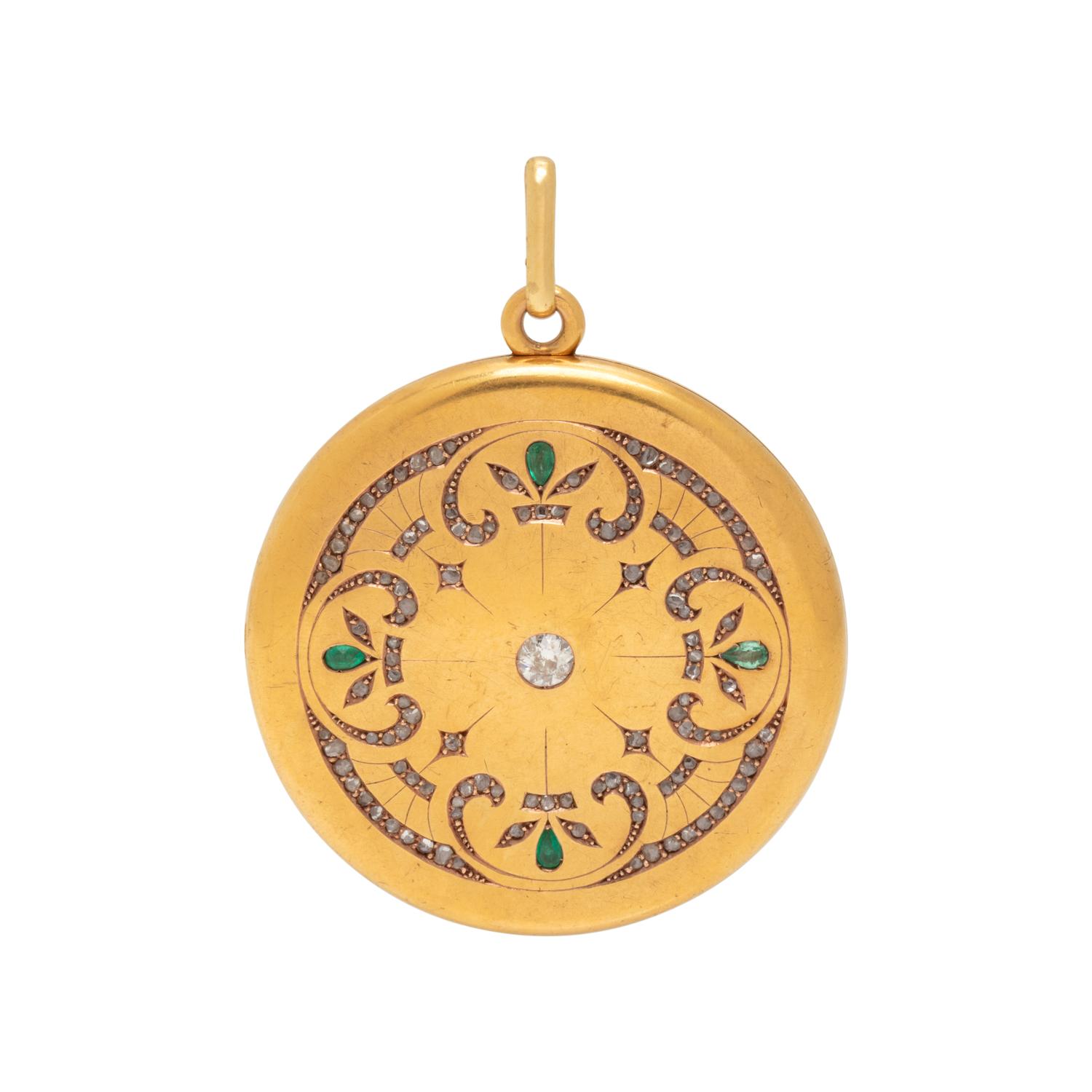 ANTIQUE, COLLECTION OF GOLD-FILLED AND DIAMOND JEWELRY