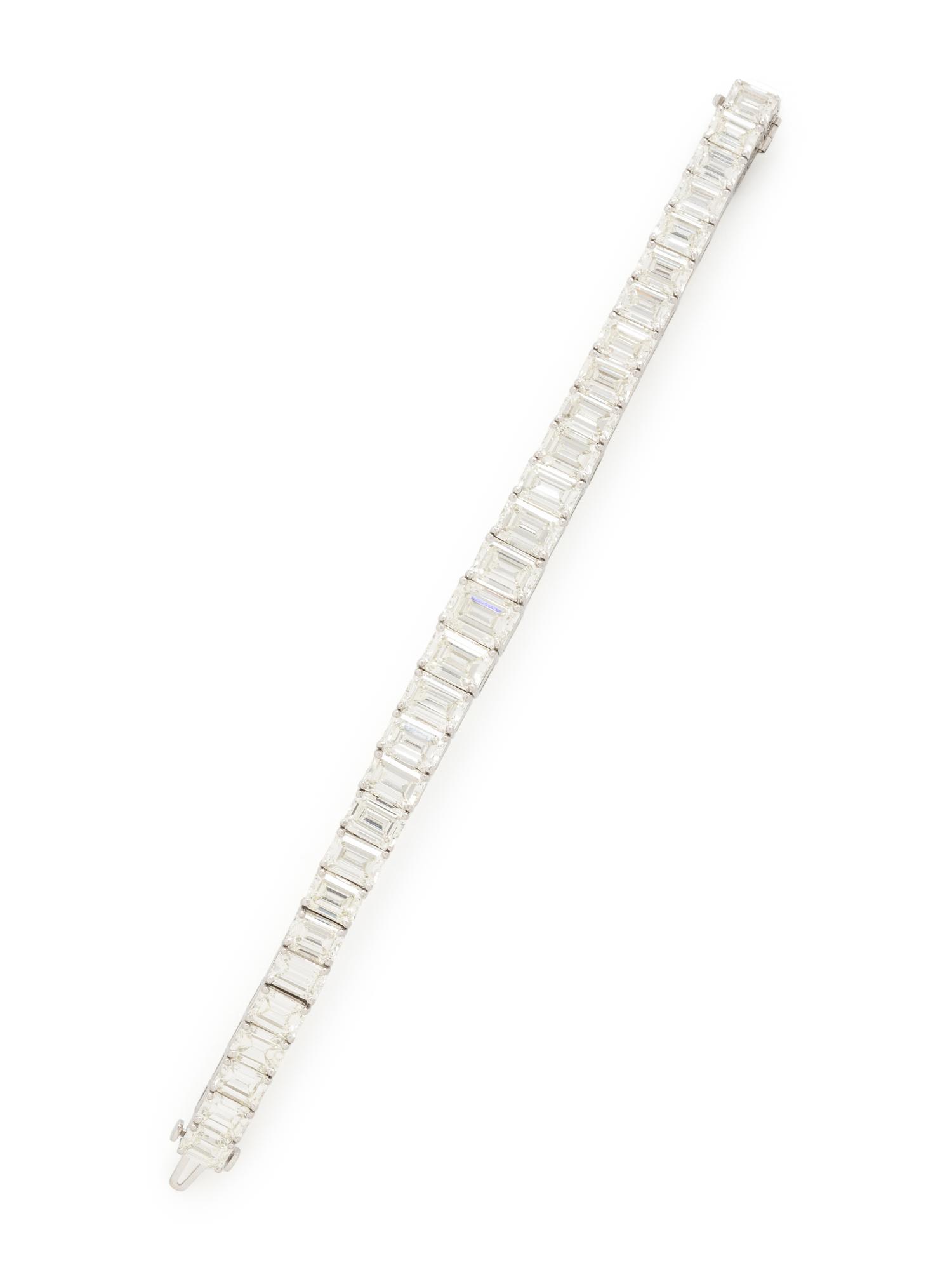 DIAMOND AND PLATINUM BRACELET