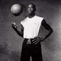 An Important Michael Jordan Nike Air Jordan III Type I Jean Moss Original Large 30 x 40 (48.75 x 59.75 Overall) Photograph Print (Moss Family Letter) — Original Image Used For Groundbreaking "The Best On Earth" Marketing Campaign – The Birth of Jumpman Logo