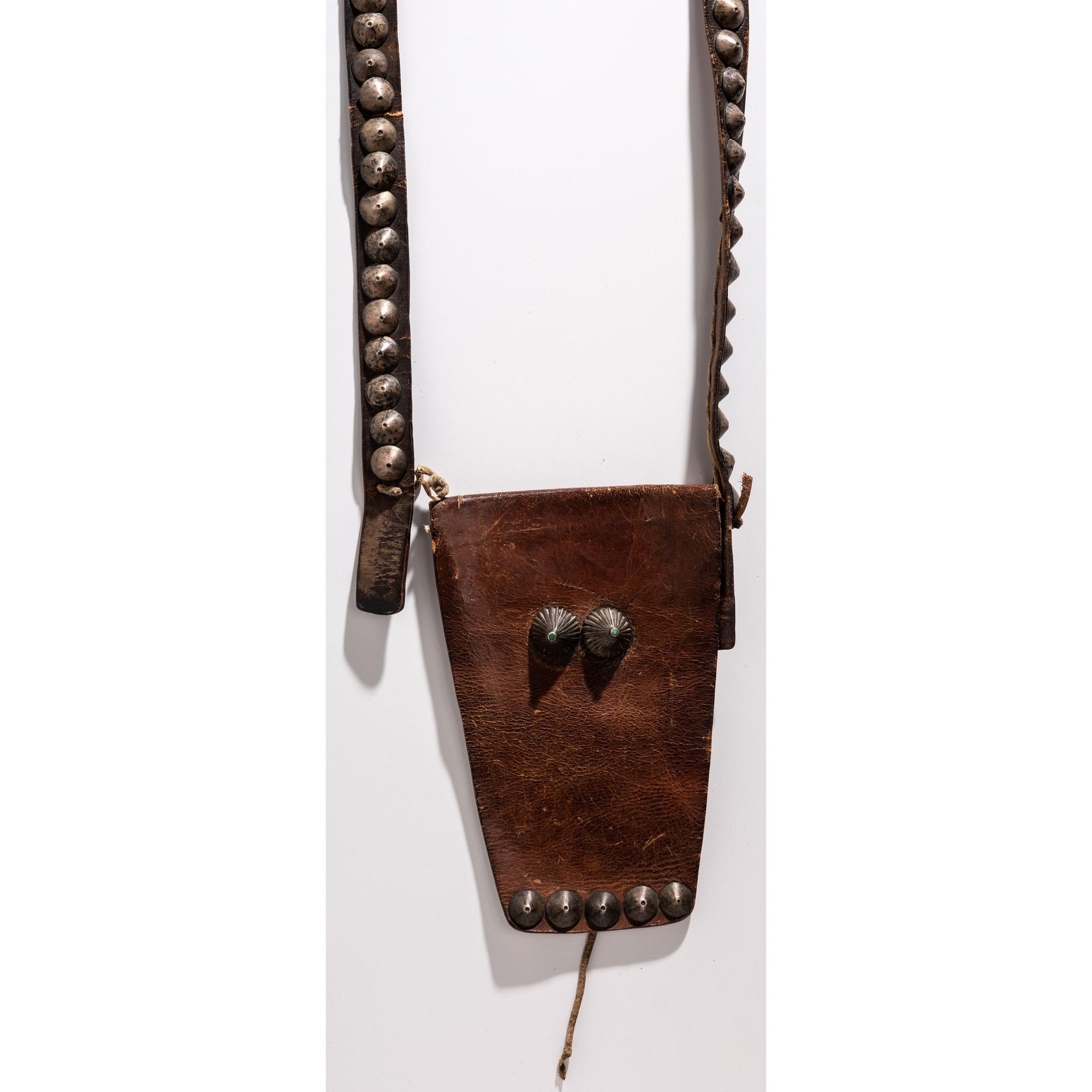 Navajo Bandolier Bag, with Silver Buttons