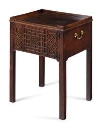 A George II Mahogany Bedside Cabinet