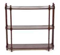 A Regency Style Mahogany Wall Shelf Height 30 x width 30 x depth 8 inches. — 20TH CENTURY