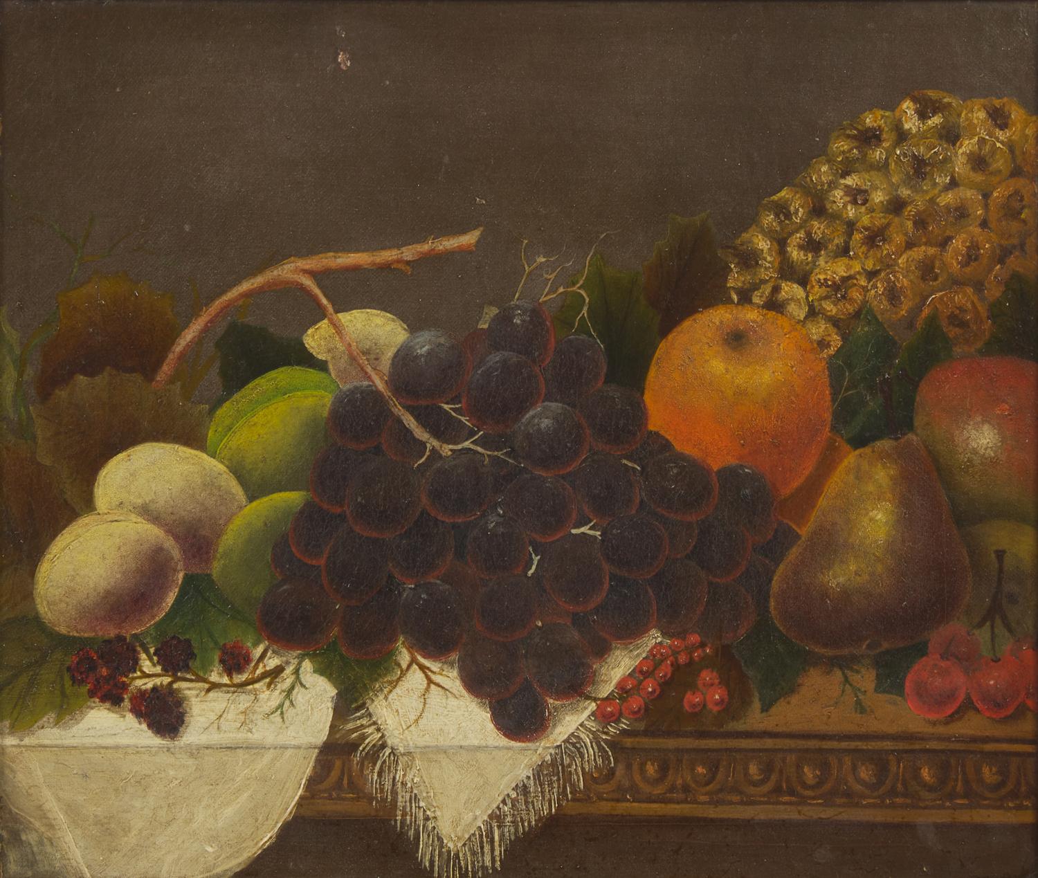 English School 19th Century, A Pair: Still Lifes with Fruit , Dated "1898”