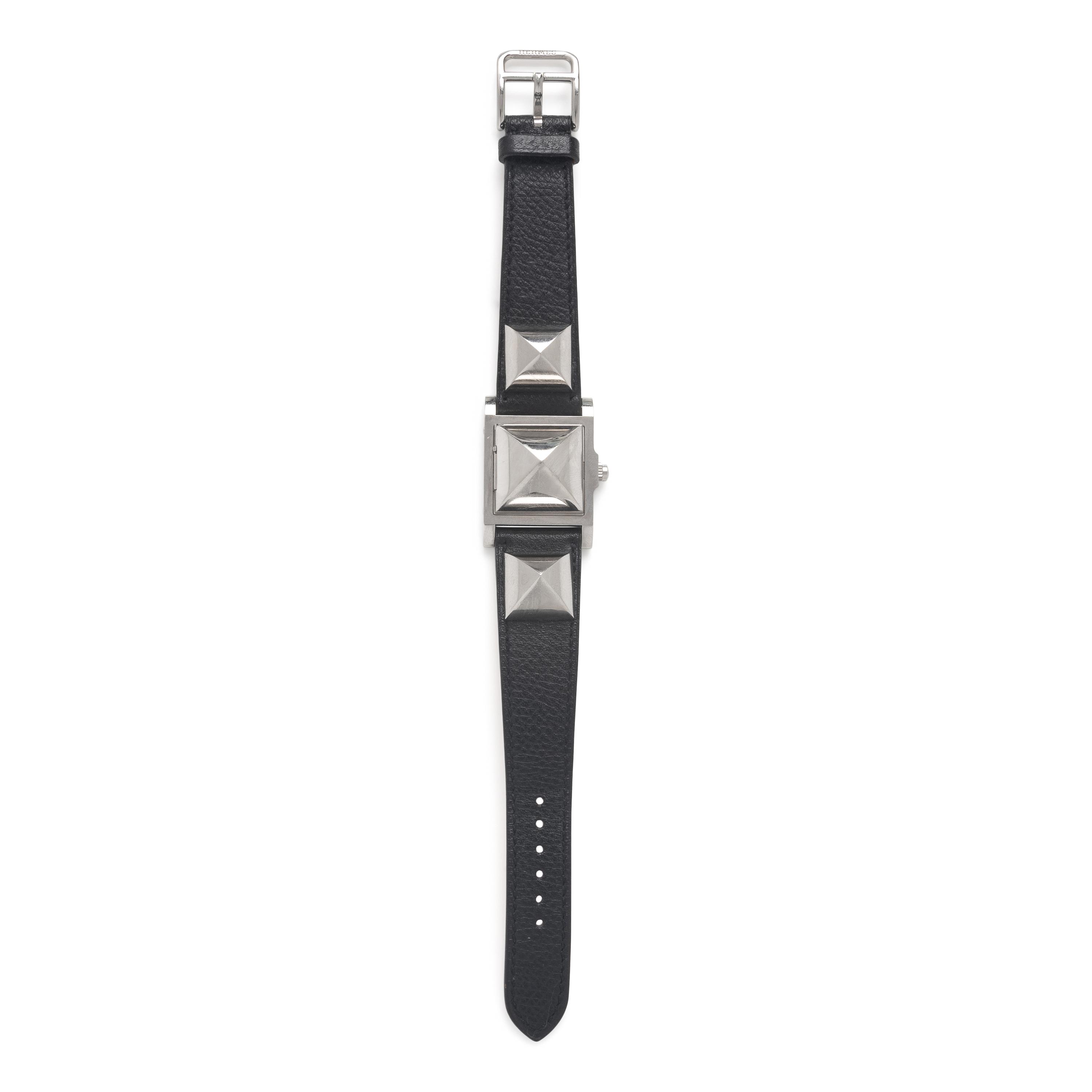 Hermès, Ref. ME2.210, Stainless Steel 'Médor' Surprise Watch
