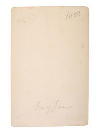 [NATIVE AMERICANS]. Cabinet card featuring Zuni Governor Sate Sa. Ca 1874.