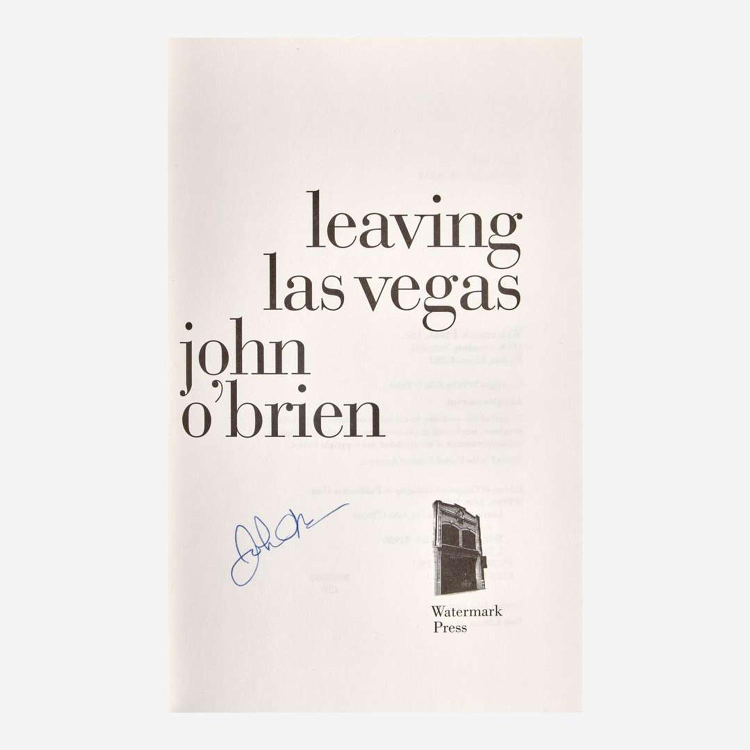 [Literature] O'Brien, John Leaving Las Vegas