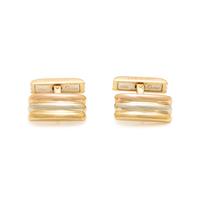 CARTIER, TRICOLOR GOLD CUFFLINKS