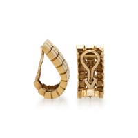 TIFFANY & CO., YELLOW GOLD EARRINGS