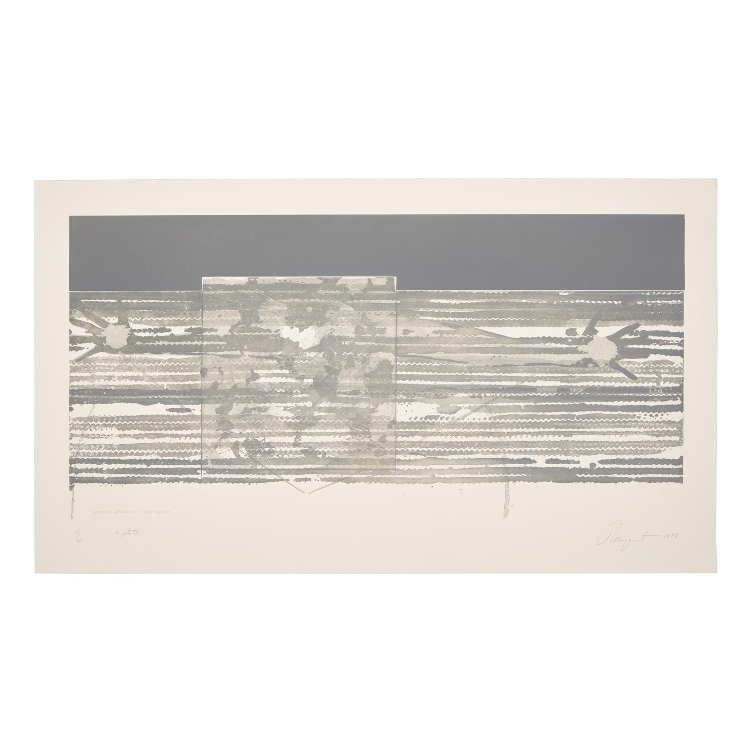 James Rosenquist (American, 1933-2017) — A pair of works (Window Washer Glass House ; Window Washer Glass House (2nd state) , 1978