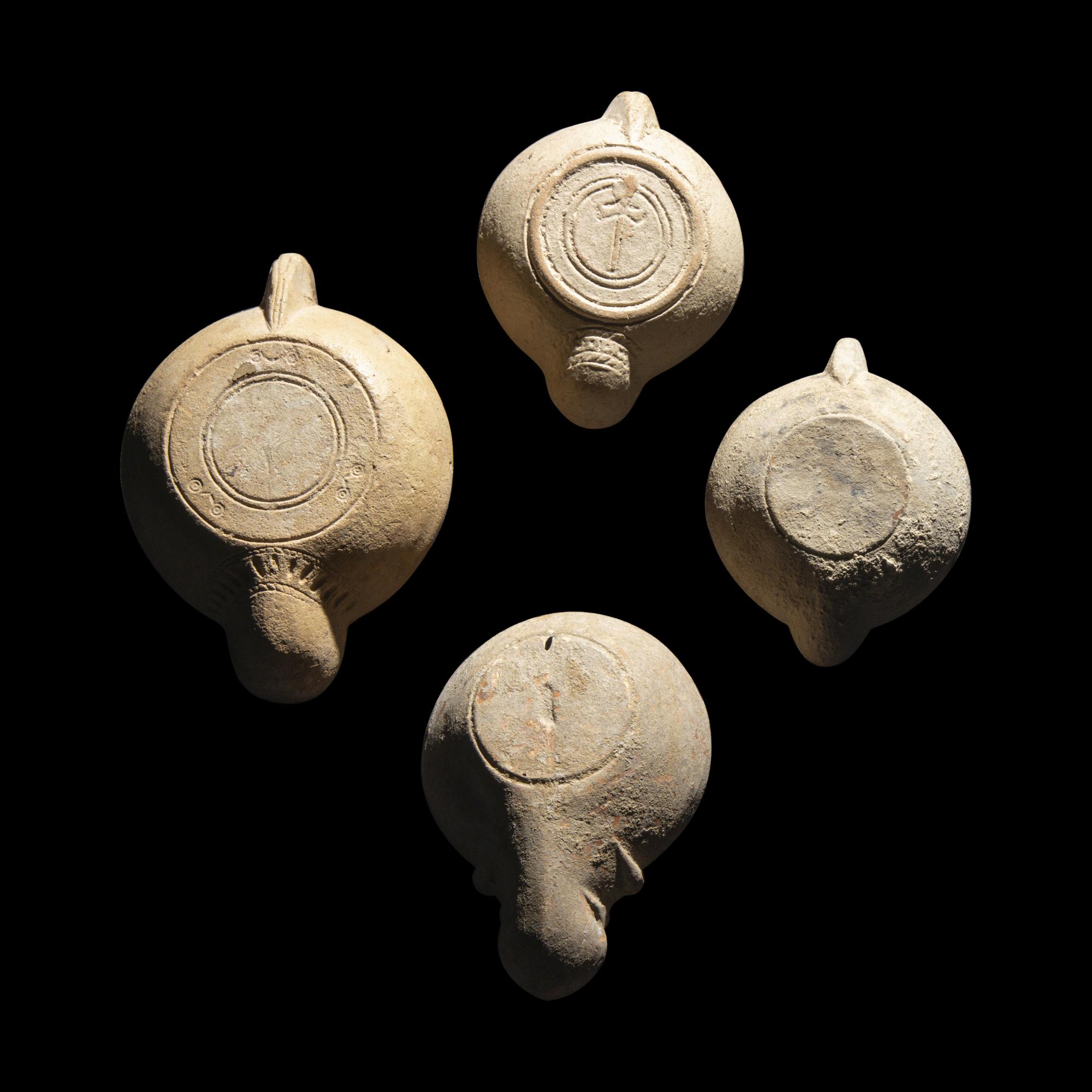 Four Roman Terracotta Lamps