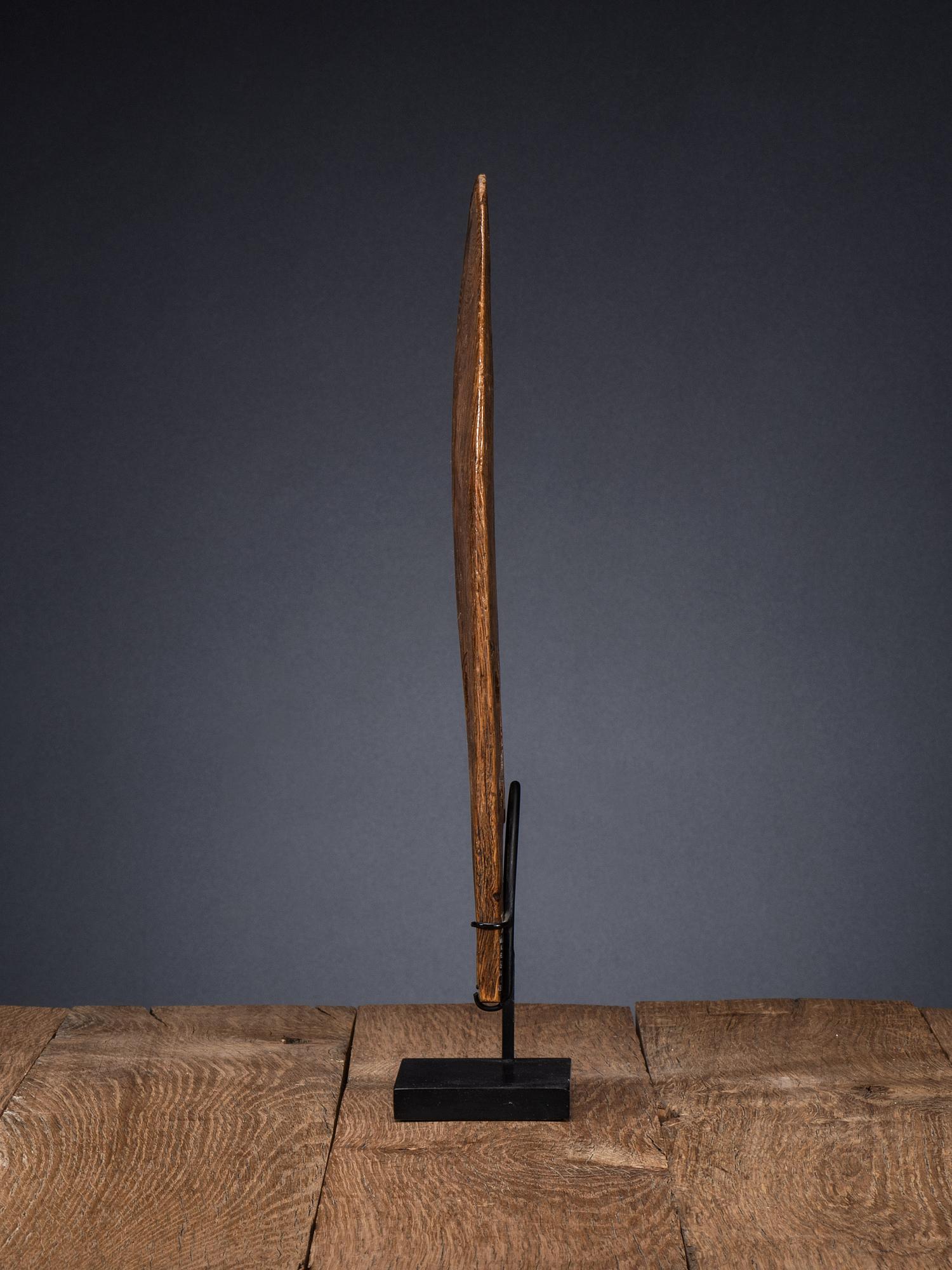 Ho Chunk Decorated Wood Pelt Stretcher