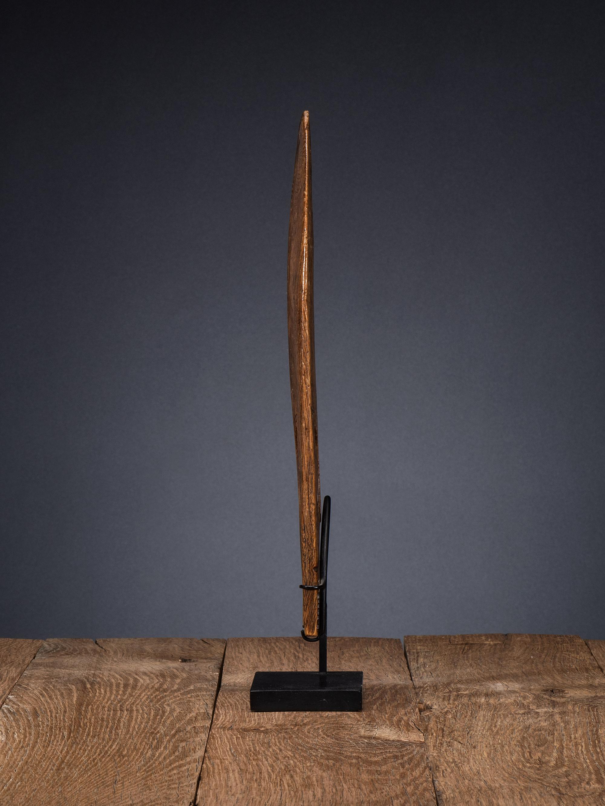 Ho Chunk Decorated Wood Pelt Stretcher