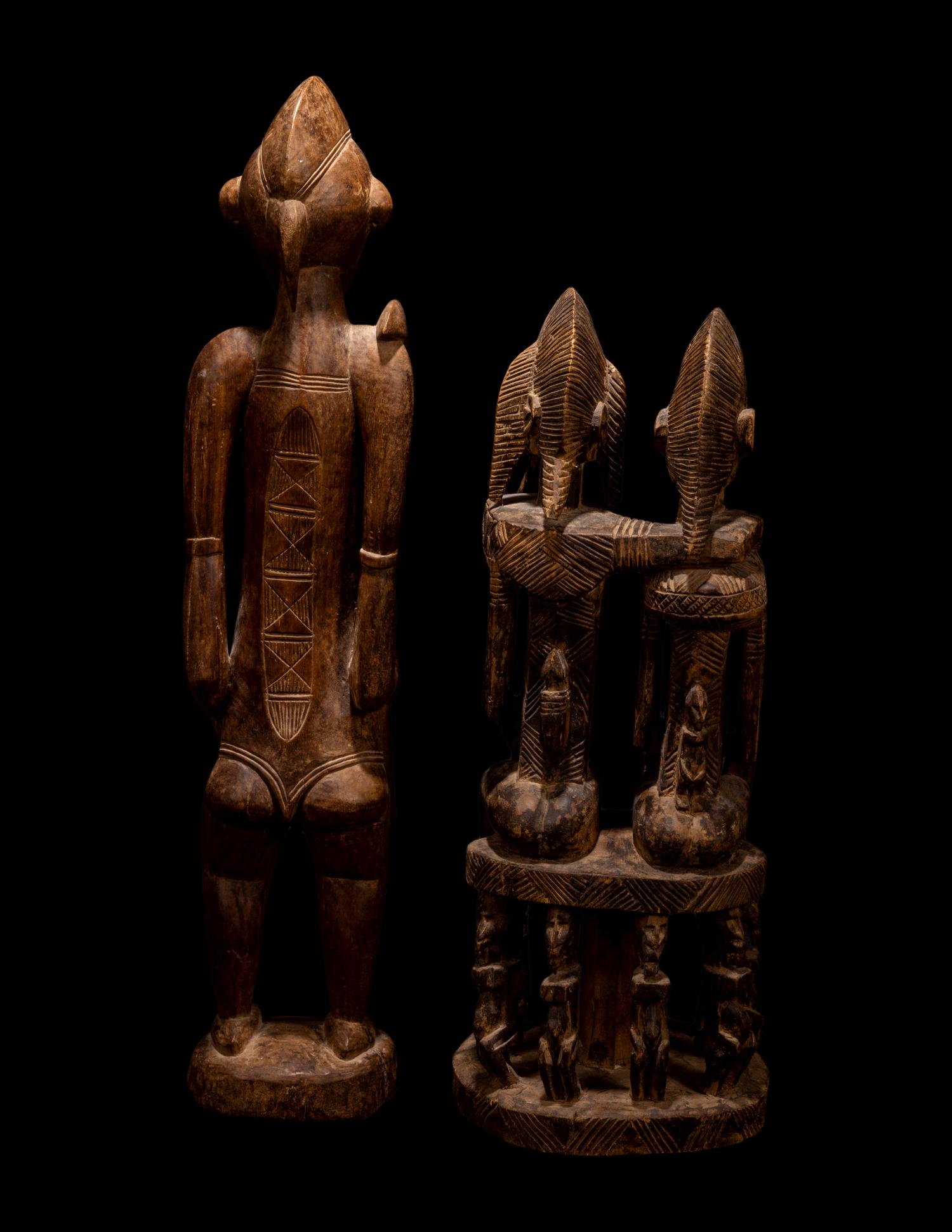Two Senufo Wood Figures