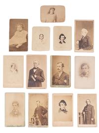 [EARLY PHOTOGRAPHY]. A collection of photographs, artwork, and pamphlets identified to Sol Smith, actor and theatre manager.