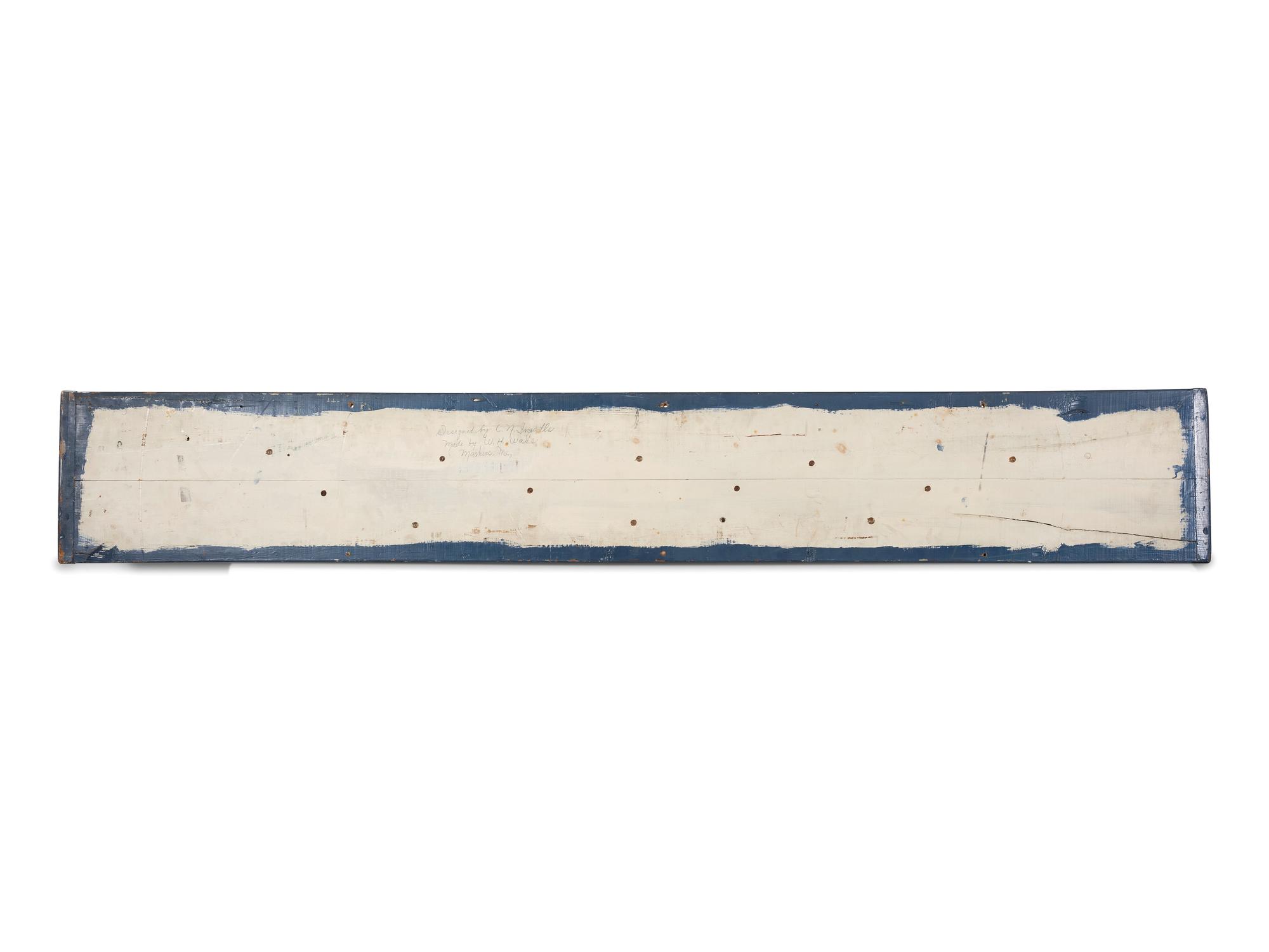 A Mounted Half Hull Model