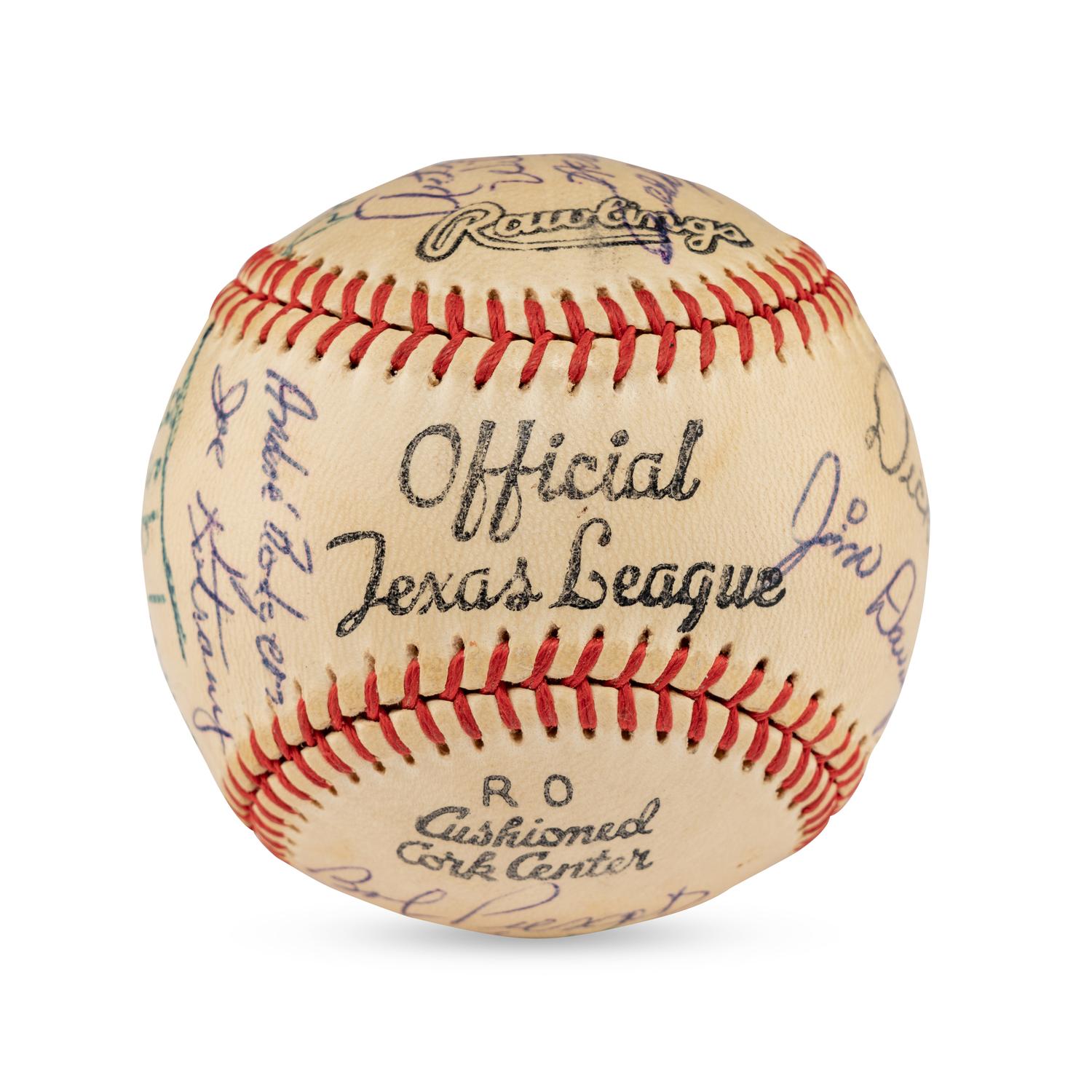 A 1956 Dallas Eagles Team Signed Autograph Baseball
