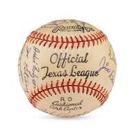 A 1956 Dallas Eagles Team Signed Autograph Baseball