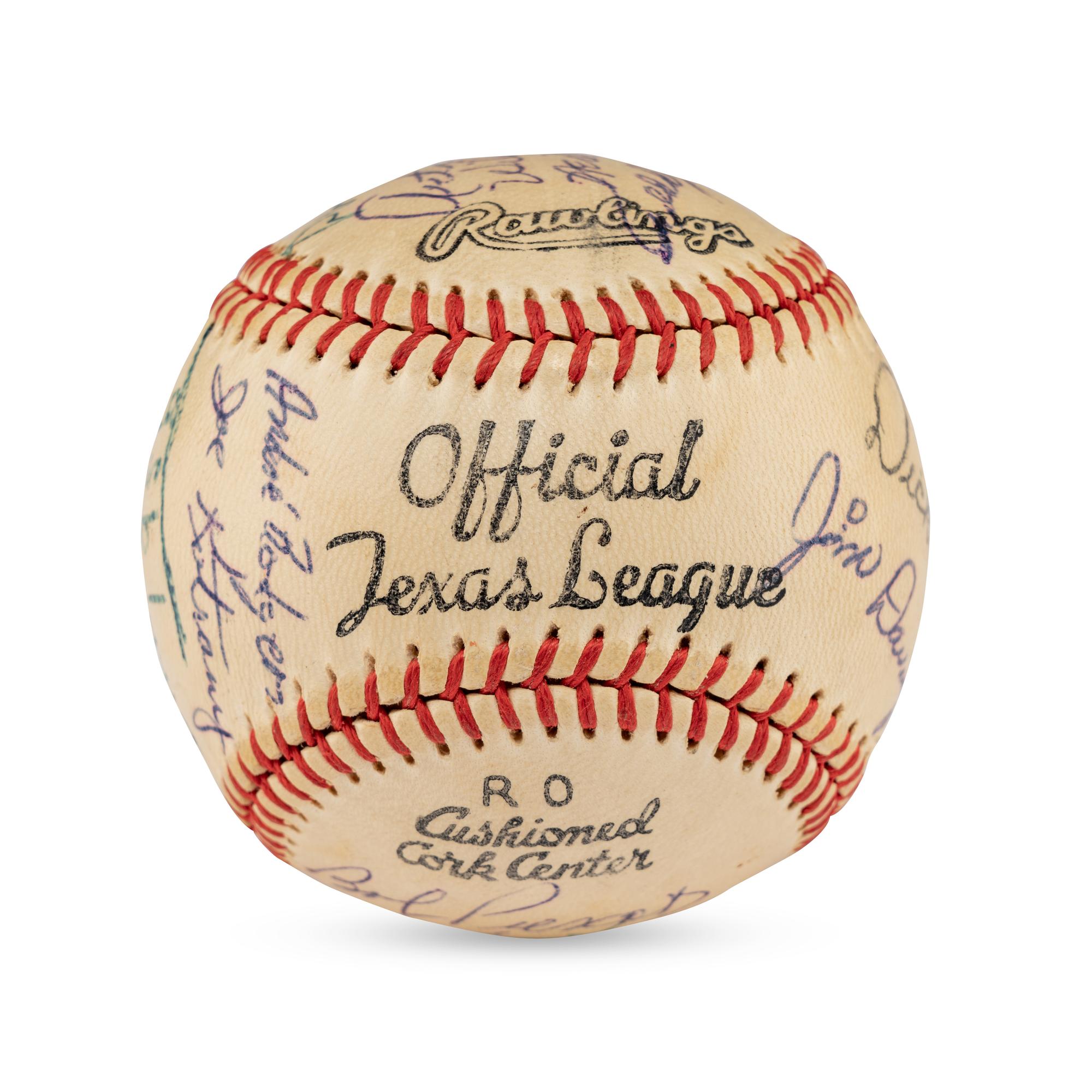 A 1956 Dallas Eagles Team Signed Autograph Baseball