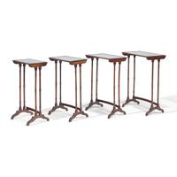 A Set of Regency Rosewood Quartetto Nesting Tables
