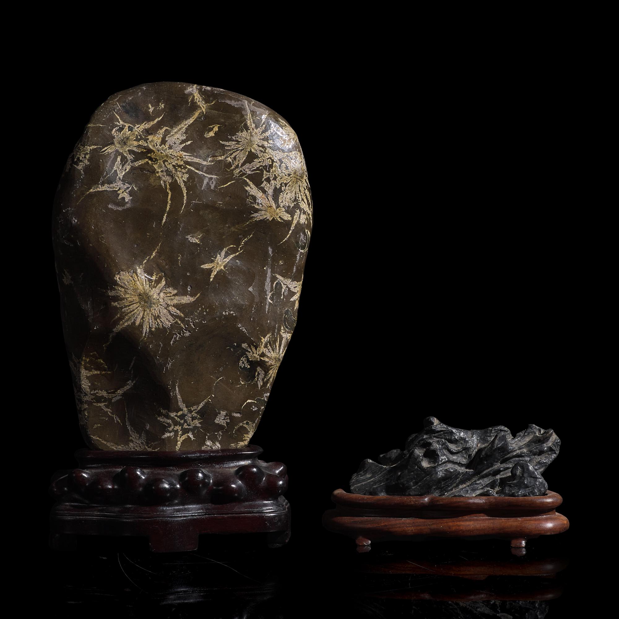 Two Scholar's Stones 賞石兩座