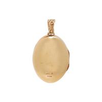 YELLOW GOLD, DIAMOND, AND ENAMEL LOCKET