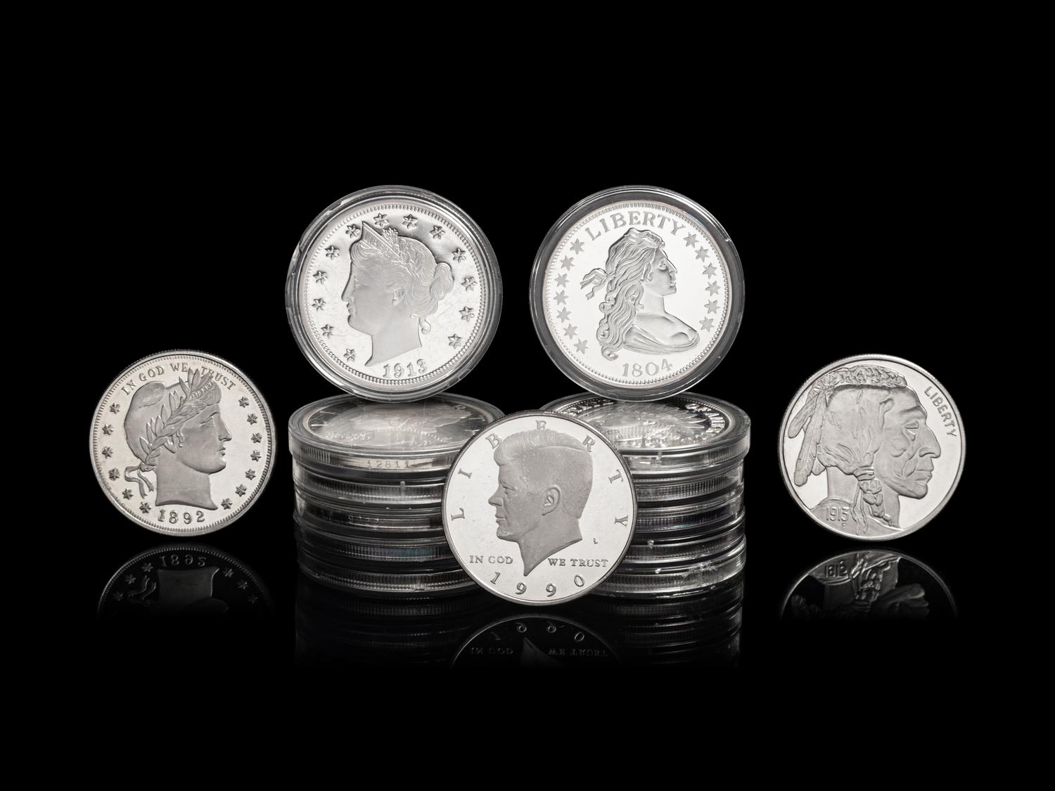 [PRIVATE ISSUE] Fifteen 2-Troy Oz. Silver Rounds