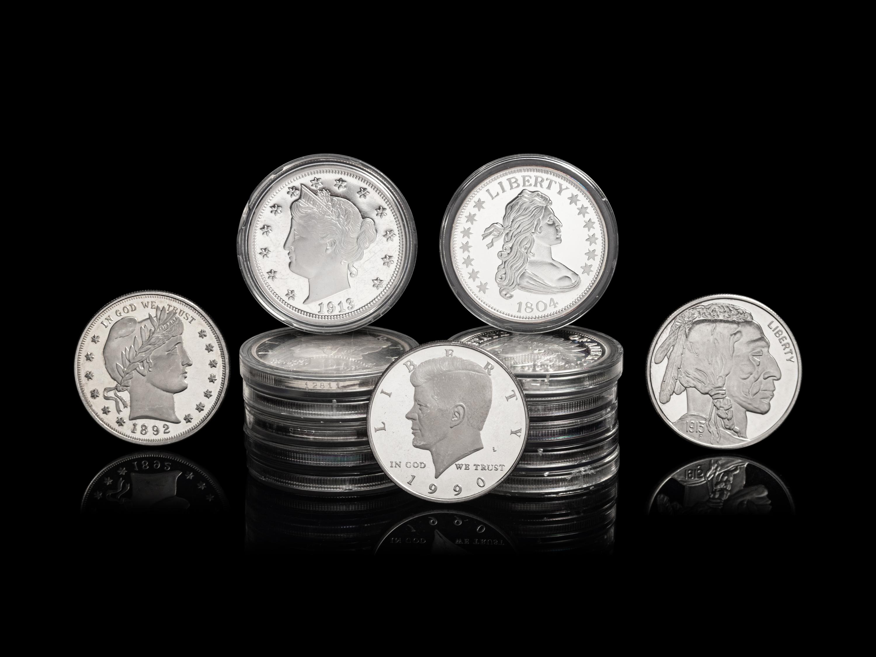 [PRIVATE ISSUE] Fifteen 2-Troy Oz. Silver Rounds