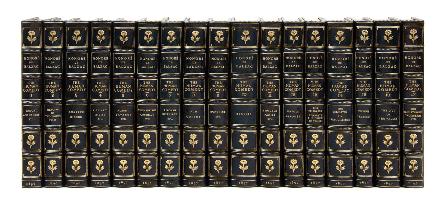 BALZAC, Honore de (1799-1850). La Comedie Humaine. Philadelphia: Printed by George Barrie & Son for subscribers, [1896].