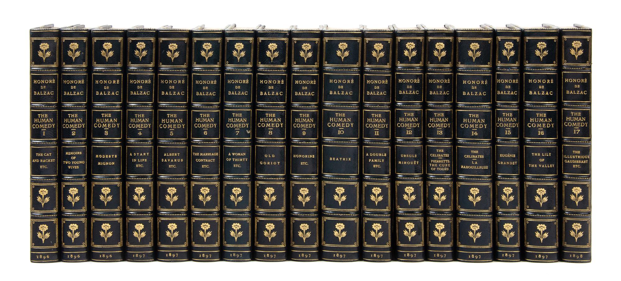 BALZAC, Honore de (1799-1850). La Comedie Humaine. Philadelphia: Printed by George Barrie & Son for subscribers, [1896].