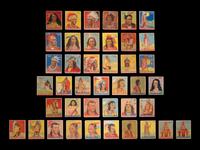 A Collection of 1933 Indian Chewing Gum Indian Cards and Nine 1947 Goudey R773 Indian Cards