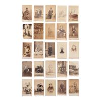 [Early Photography] Group of 80 Carte de Visites of American and European Subjects