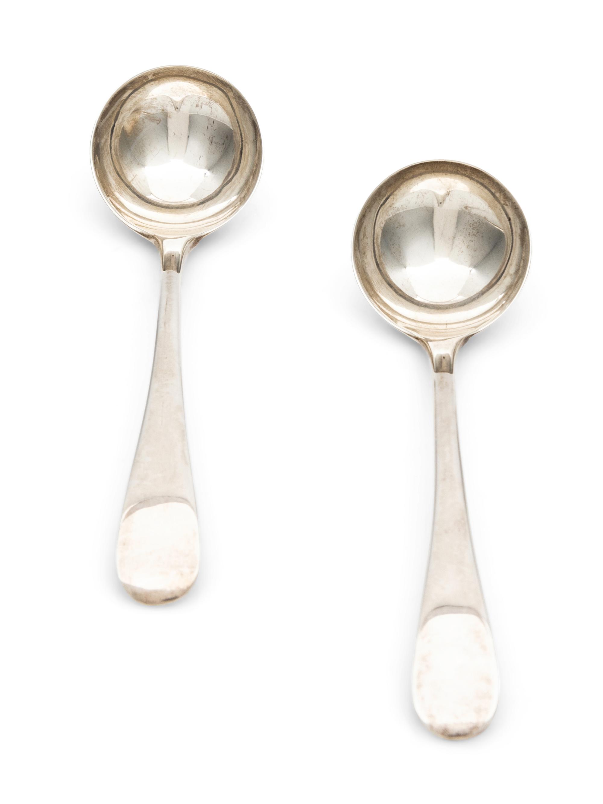 A Pair of George IV Silver Sauce Ladles