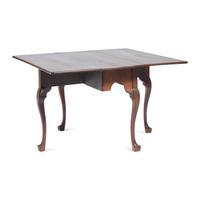 A Chippendale Carved Walnut Drop-Leaf Dining Table