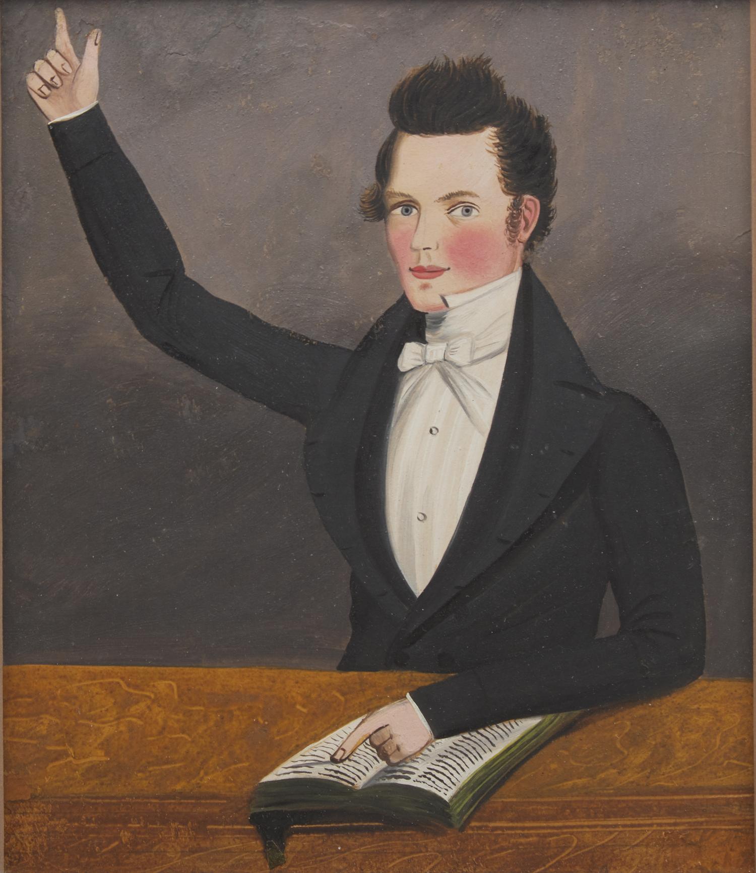 American School 19th Century, A Portrait of a Young Man Identified as William Collins