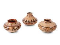 Three Turned Wood Vases by Ray Allen