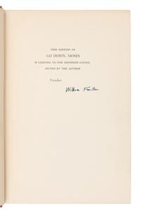 FAULKNER, William (1897-1962). Go Down Moses . New York: Random House, 1942.
