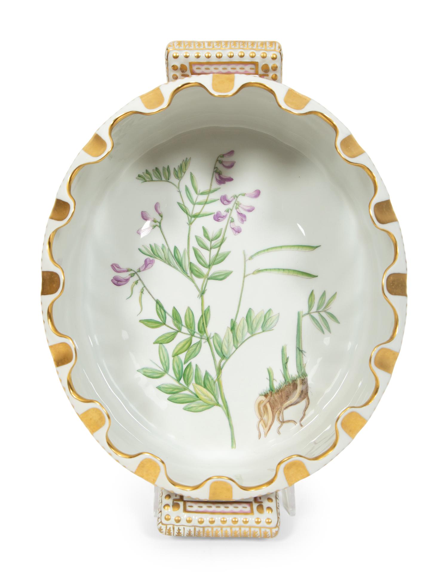 A Royal Copenhagen Flora Danica Porcelain Monteith