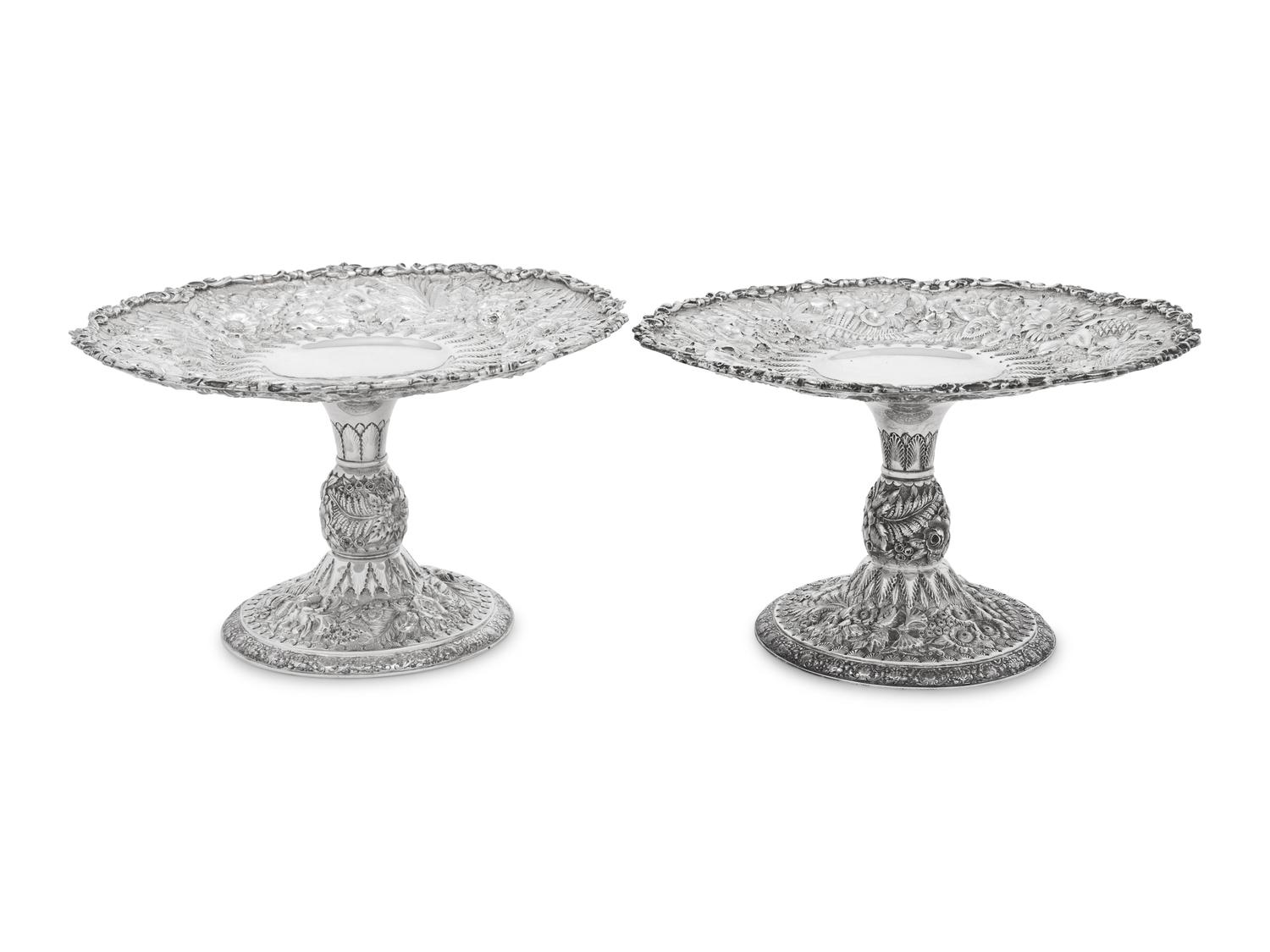 A Pair of Tiffany and Co. Silver Tazza