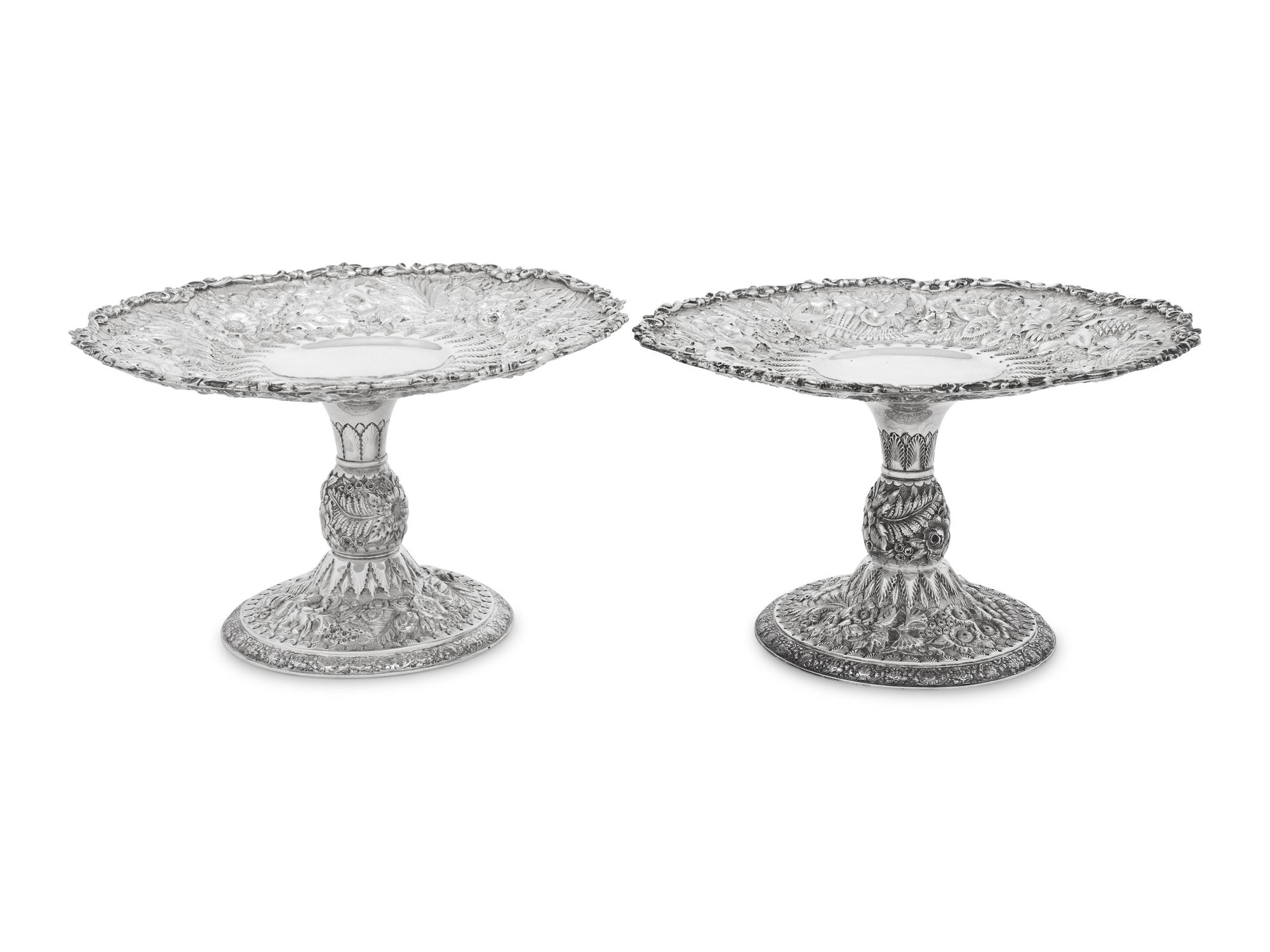 A Pair of Tiffany and Co. Silver Tazza