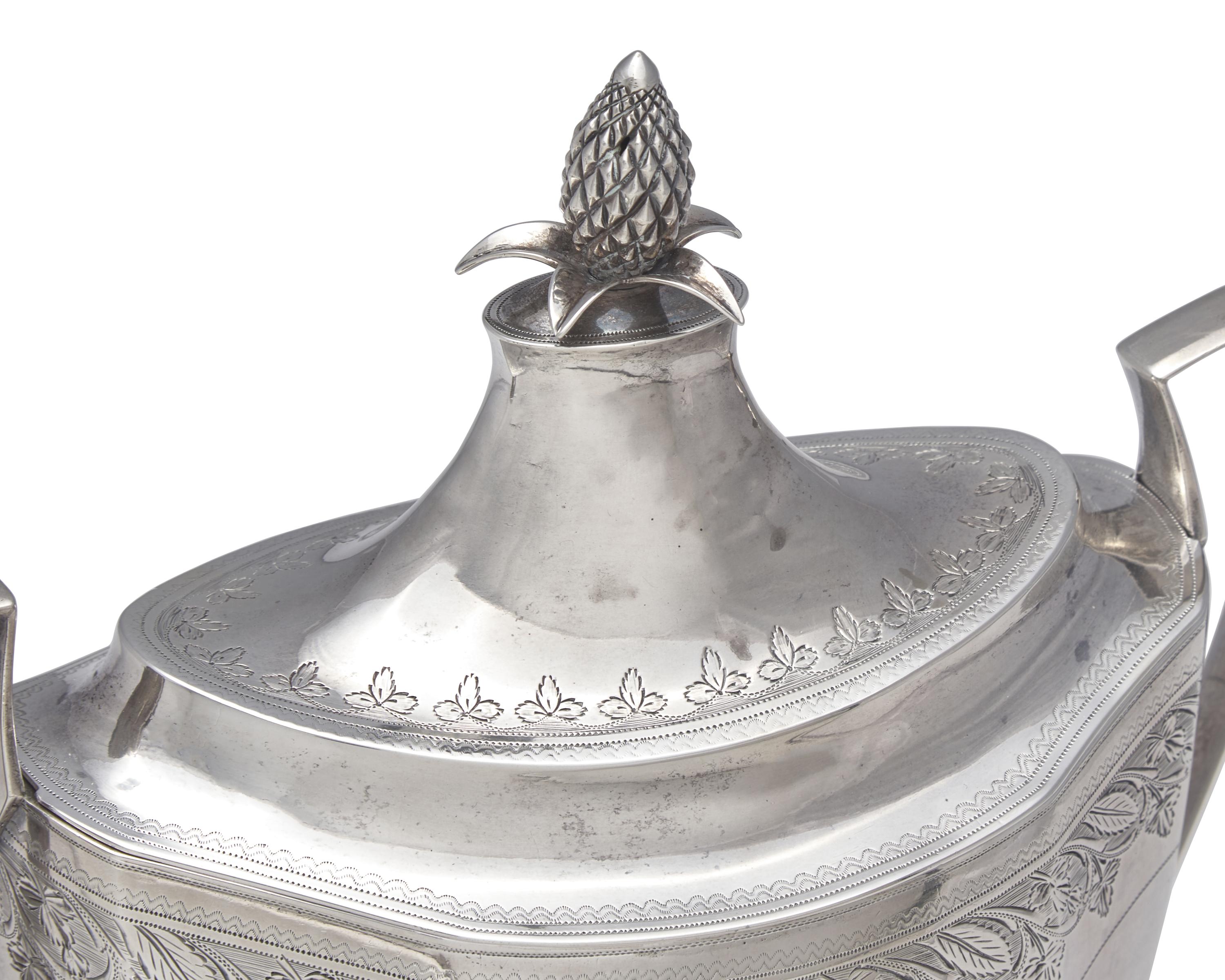 An Assembled Federal Six-Piece Silver Tea And Coffee Service