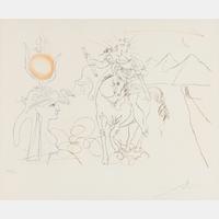 Caesar and Cleopatra (Field 73-3-F) (from Les Amours Celebres ), 1972