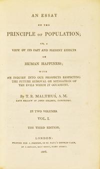 [Economics] Malthus, Thomas. An Essay on the Principle of Population...